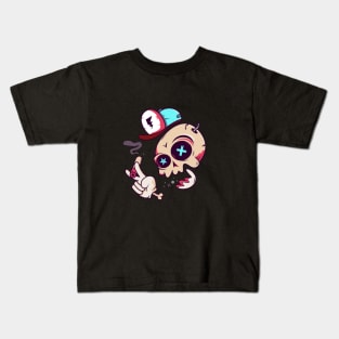 Smoking Skull Kids T-Shirt